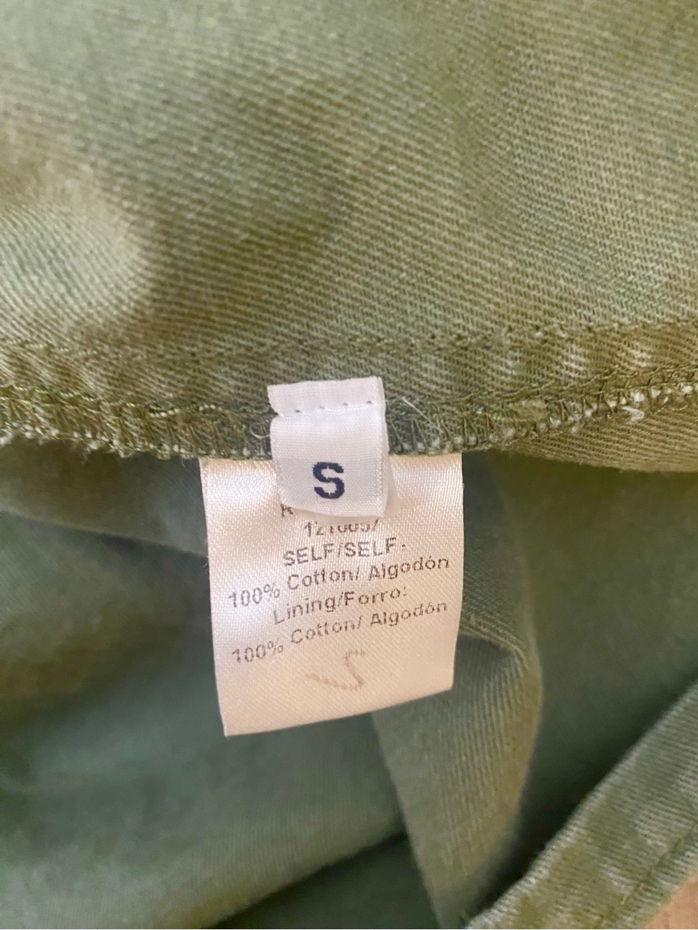 Brooklyn Karma Women Green Shacket Utility Jacket Geometric Grommets Pockets S - Picture 11 of 14